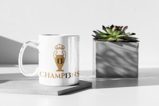 Hrnček Real Madrid Champ13ons - biely