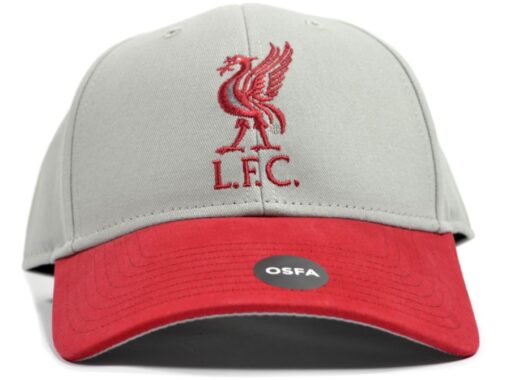 Šiltovka Liverpool Mass šedo-červená
