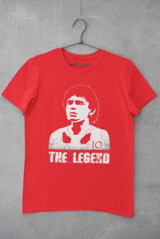 Tričko Maradona Legend červené