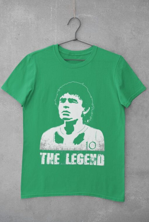 Tričko Maradona Legend zelené