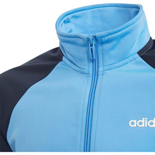 Adidas detská tepláková súprava modrá s čiernou