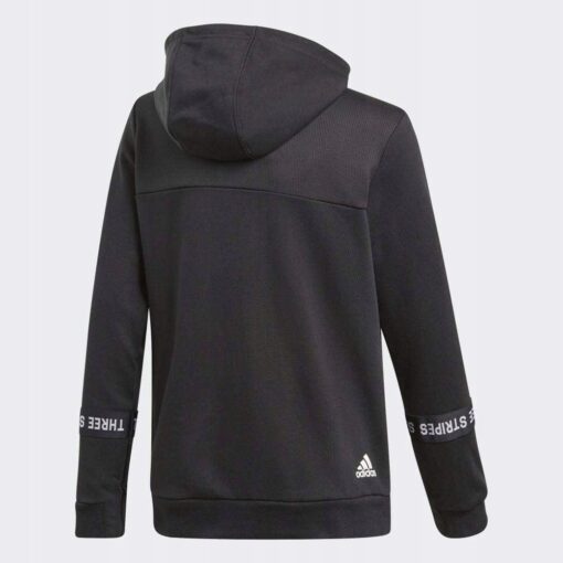 Adidas detská mikina čierna s nápisom Adidas