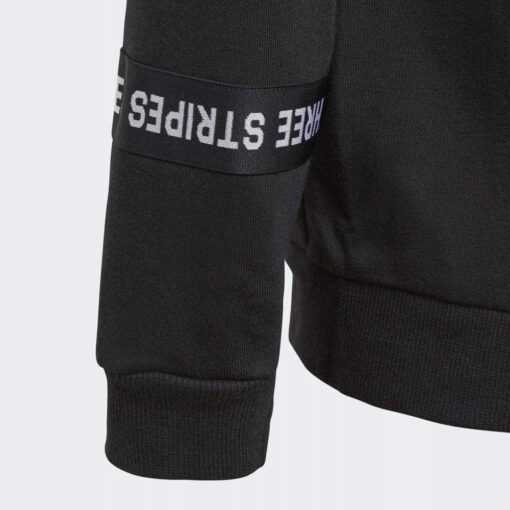 Adidas detská mikina čierna s nápisom Adidas