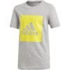Adidas detské tričko šedé s nápisom Adidas