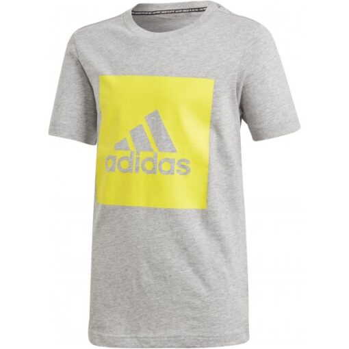 Adidas detské tričko šedé s nápisom Adidas
