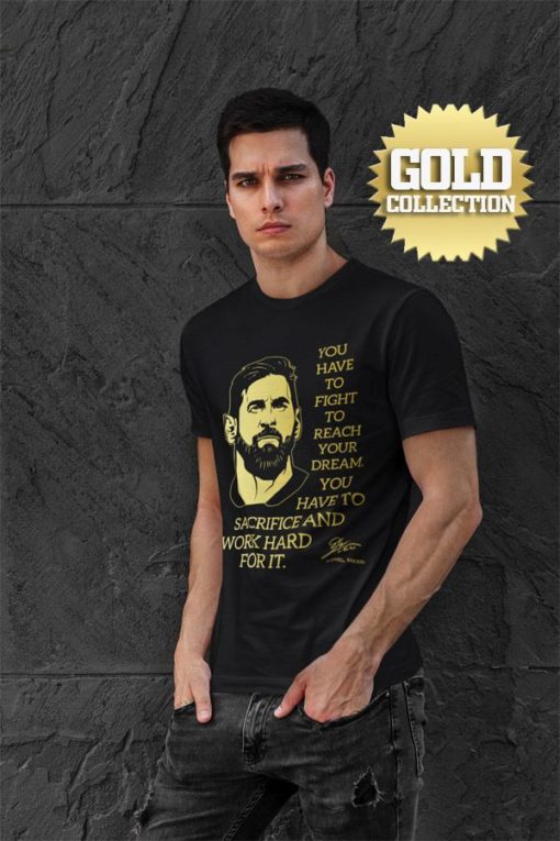 Tričko Messi s mottom GOLD COLLECTION