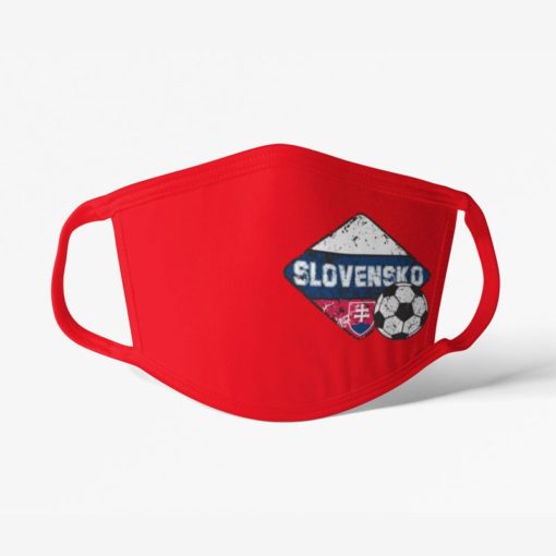 Futbalové rúško tím Slovensko červené