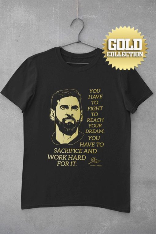 Tričko Messi s mottom GOLD COLLECTION