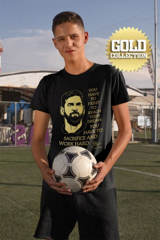 Tričko Messi s mottom GOLD COLLECTION