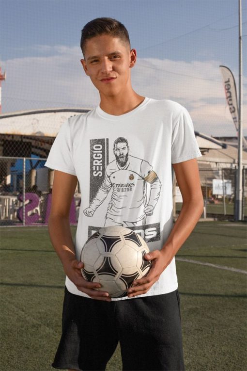 Tričko Ramos Real Madrid biele chlapčenské