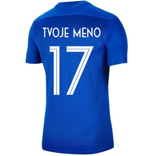 nike tricko modre zadna strana