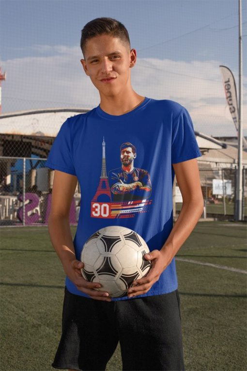 Tričko Messi 30 modré, biele a čierne - Image 6