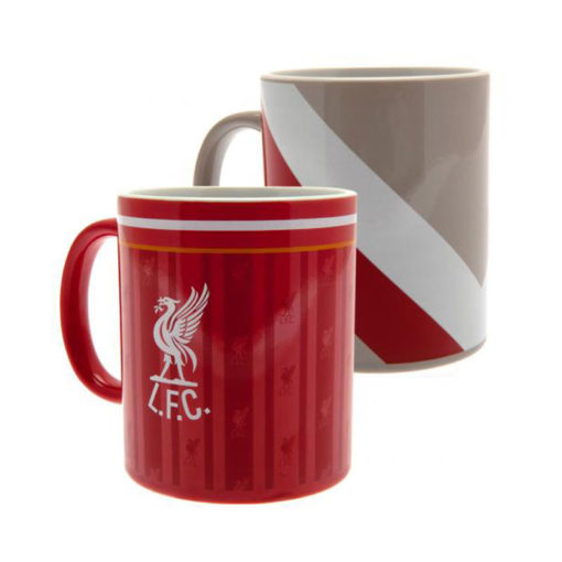 Set dvoch hrnčekov FC Liverpool Retro - červený LFC a béžový