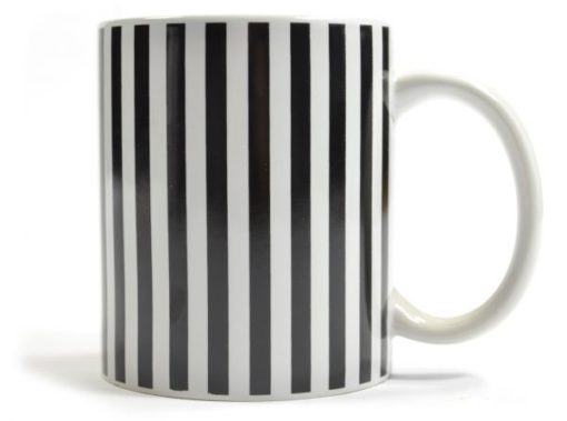 Hrnček Juventus Deco Čierno-Biely pásy
