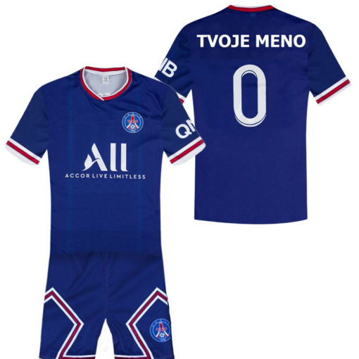 Detský dres PSG 2021/22 replika modrý s potlačou