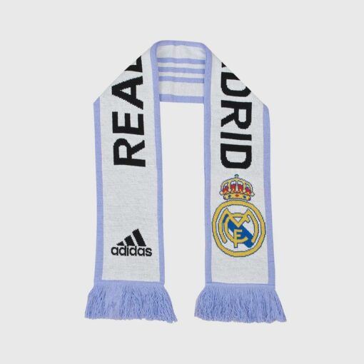 Šál Real Madrid Adidas bielo-fialový s logom - Image 2