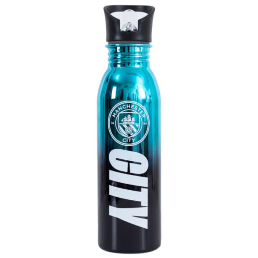 Fľaša Manchester City 700ml metallic bledomodrá