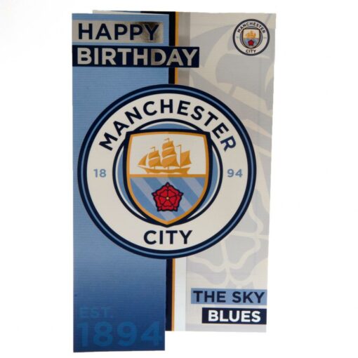 Narodeninová Karta Manchester City s logom