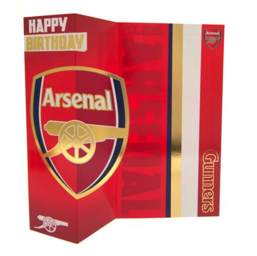 Narodeninová karta Arsenal rozložená