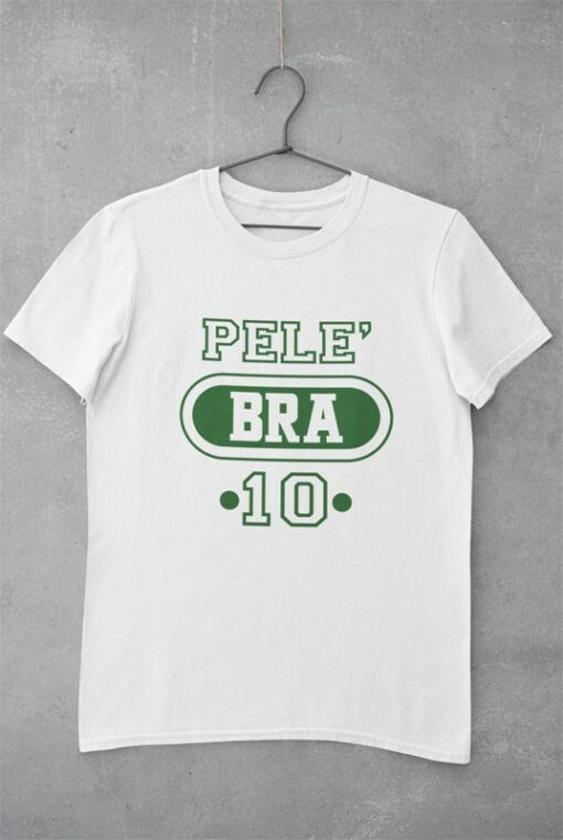 Tričko Pelé Brazilía 10 biele