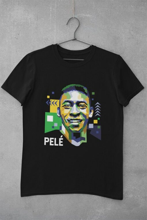 Tričko Pelé abstract čierne