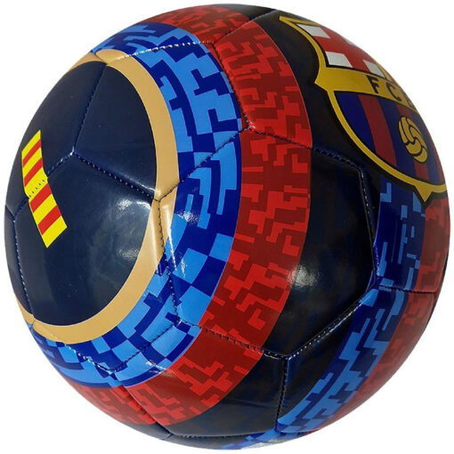 Lopta FC Barcelona s logom klubu v klubových farbách