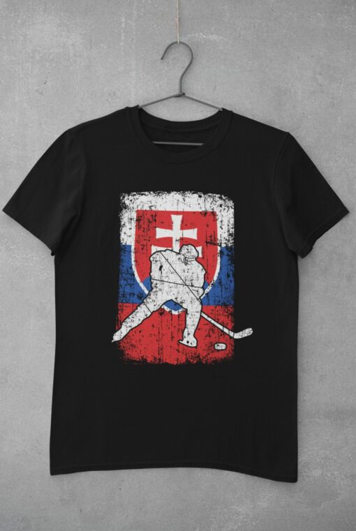 Hokejové tričko Slovakia Hockey - čierne