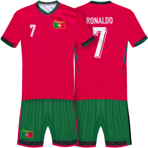 Detský dres Ronaldo Portugalsko 2024 - celá sada