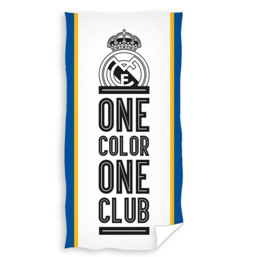 Osuška Real Madrid biela s logom blue-orange