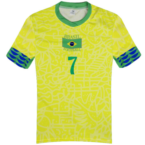 Detský dres Vini Jr Brazília 2025 iba dres